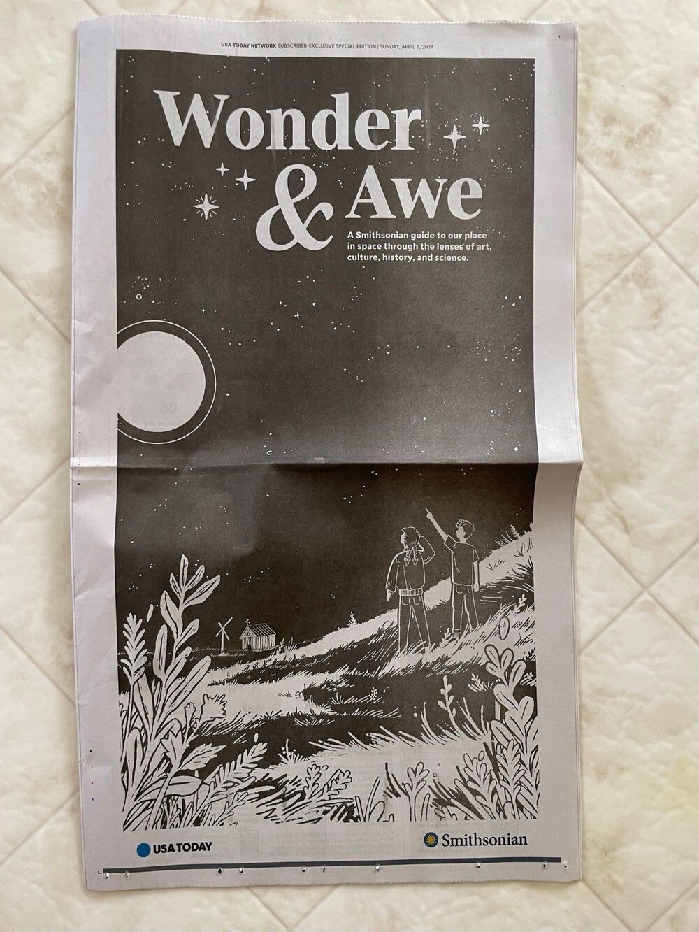 Wonder & Awe Smithsonisan USA Today collectible newspaper